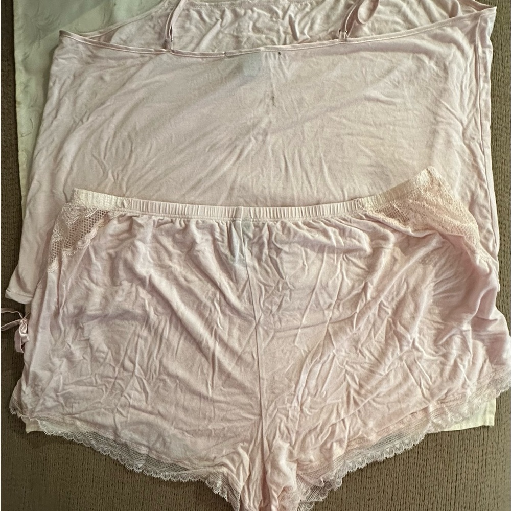 Victoria's Secret Light Pink Pajama Set - Picture 3 of 3